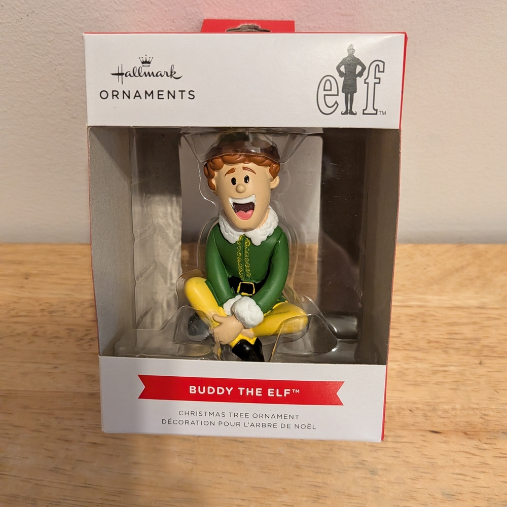 Hallmark Elf Ornament in Green and Yellow